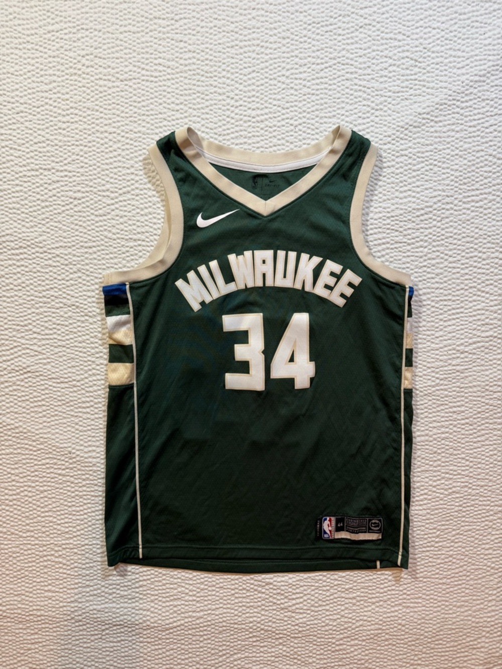 NBA Jersey Mens Size Medium 44 Nike Swingman Milwaukee Bucks Giannis #34